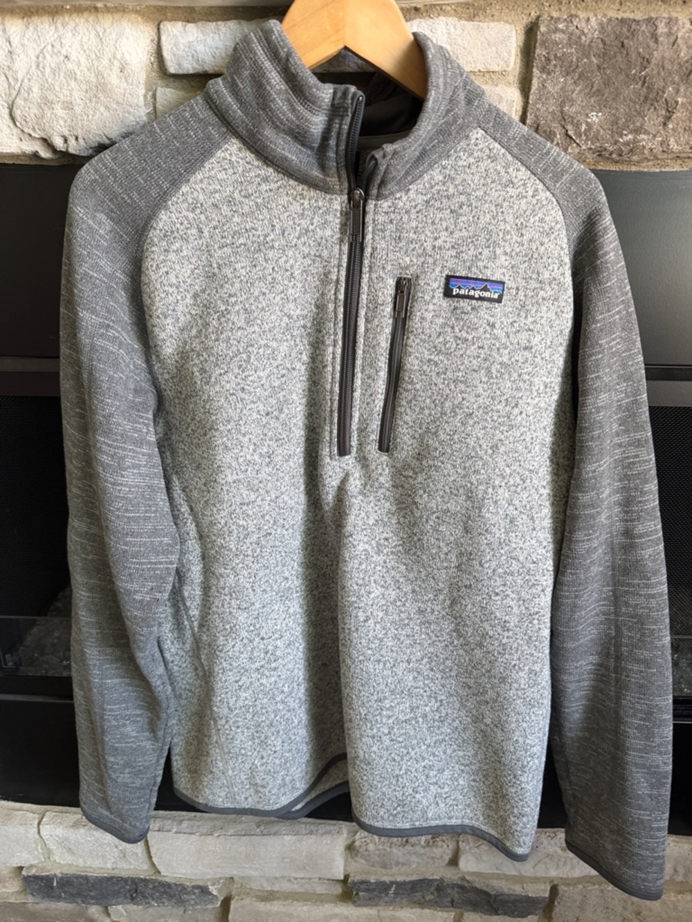 Patagonia Men's Heather Gray Half-Zip Pullover